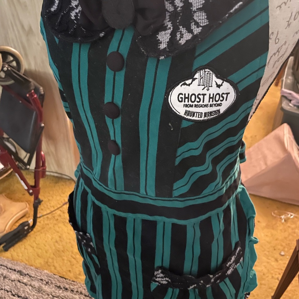 Haunted Mansion Maid Ghost Host Hostess Apron Costume 1size.
New without tags.